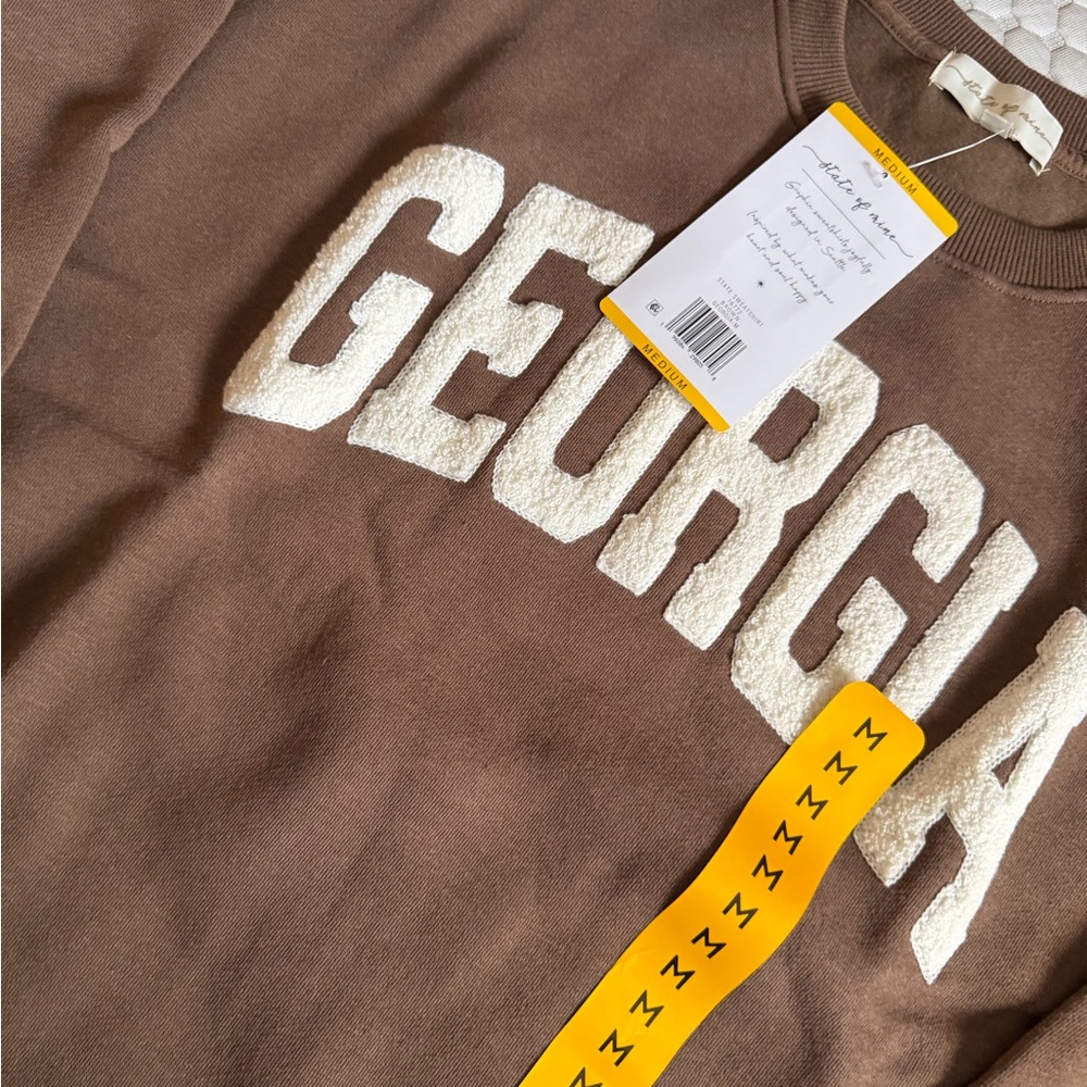 State of Mind Brown Crewneck Sweater - Picture 2 of 4